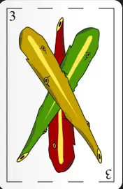 Carta tres de basto